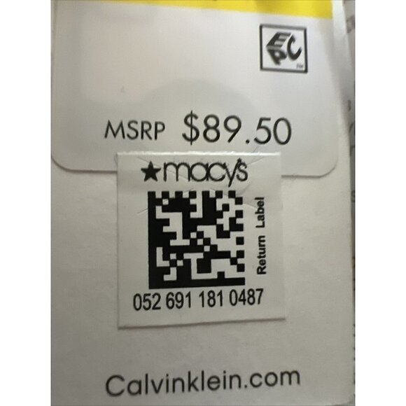 NWT Calvin Klein velvet Hoodie Sweatshirt MEDIUM Black Rhinestone Logo - Picture 7 of 7